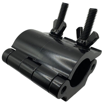 Odyssey LACP100B - Dual Pipe Clamp, Fits 1.5 - 2" Tube, 1102 lb Load Capacity, Anodized Black
