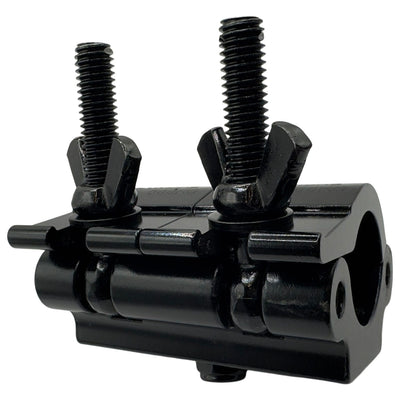 Odyssey LACP100B - Dual Pipe Clamp, Fits 1.5 - 2" Tube, 1102 lb Load Capacity, Anodized Black