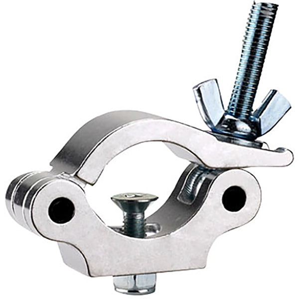 Odyssey LACP30R - Pro Half Coupler with Round Neck Countersunk Bolt, Fits 2" Tube, 660 lb Load, Polished Natural