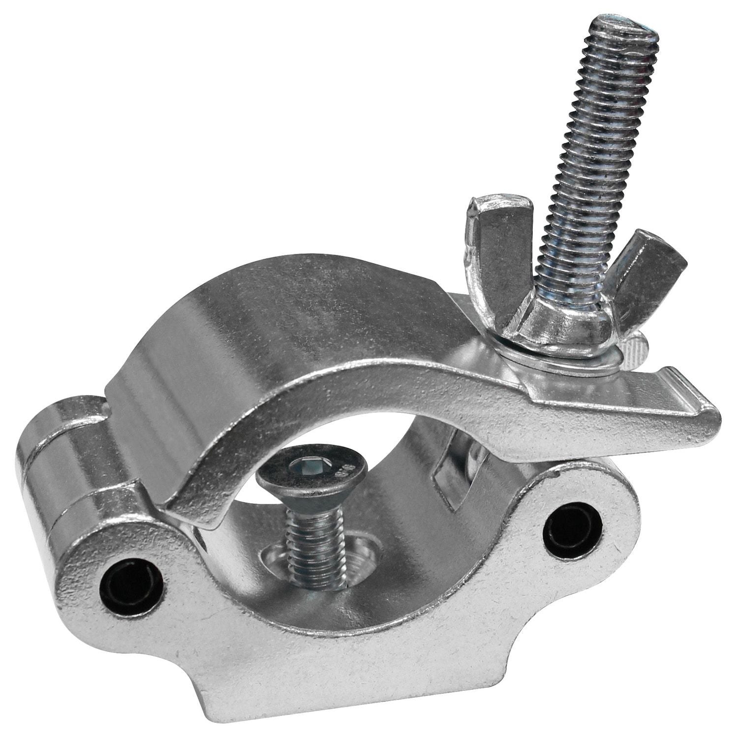Odyssey LACP50R - Pro Half Coupler with Round Neck Countersunk Bolt, Fits 2" Tube, 1100 lb Load, Polished Natural