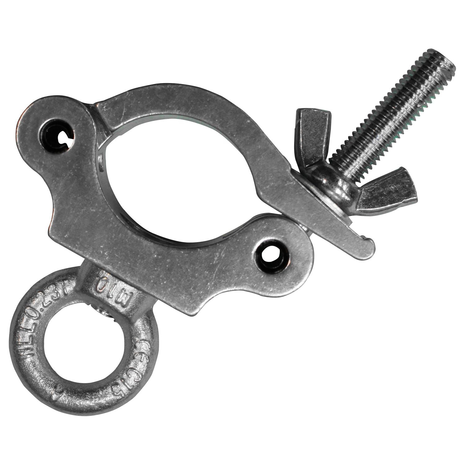 Odyssey LACPE30 - Pro Half Coupler with Eye Bolt, Fits 2" Tube, 660 lb Load, Polished Natural