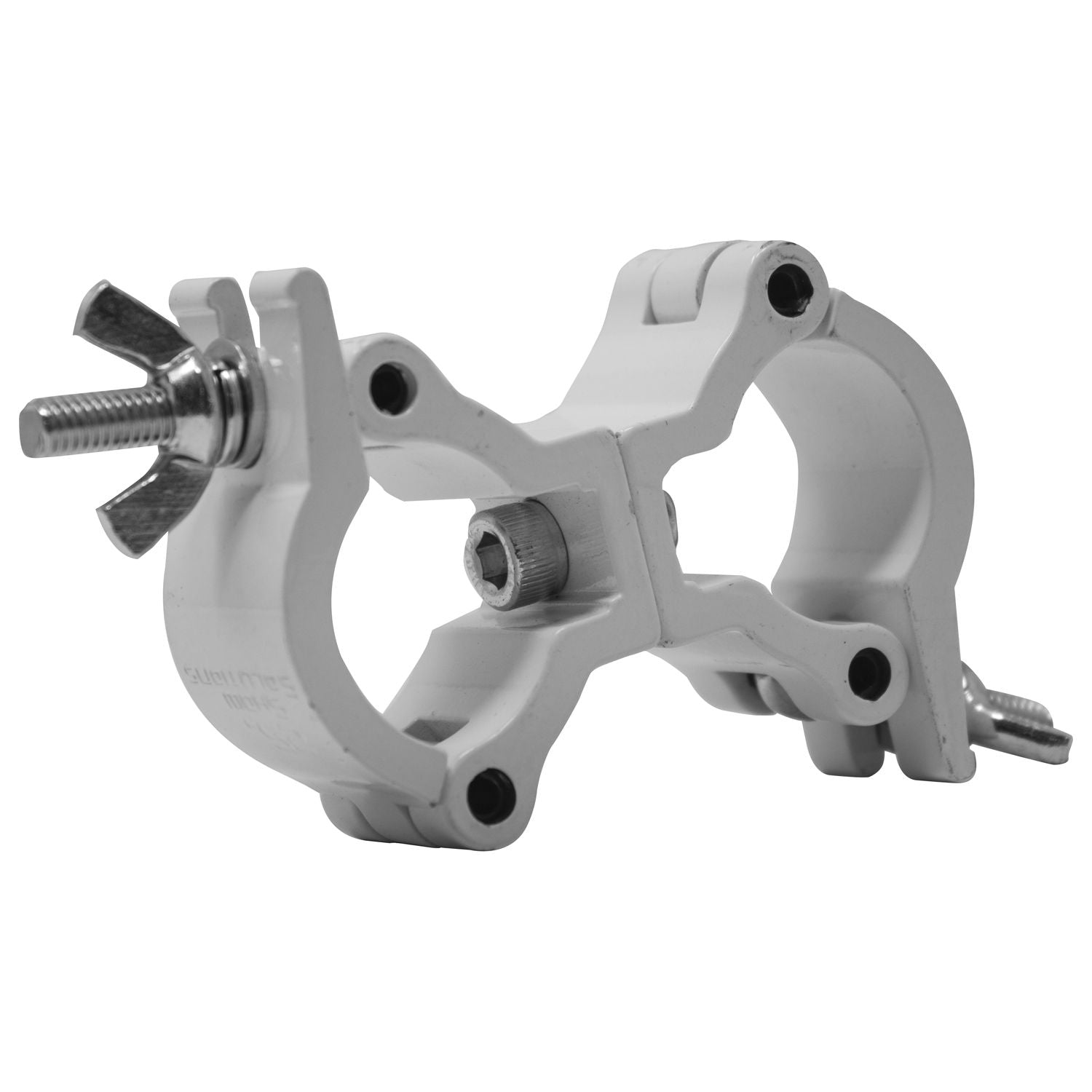 Odyssey LACSD25SW - 1" Swivel Dual Coupler, Fits 0.75-1" OD Tube, 132 lb Load, White