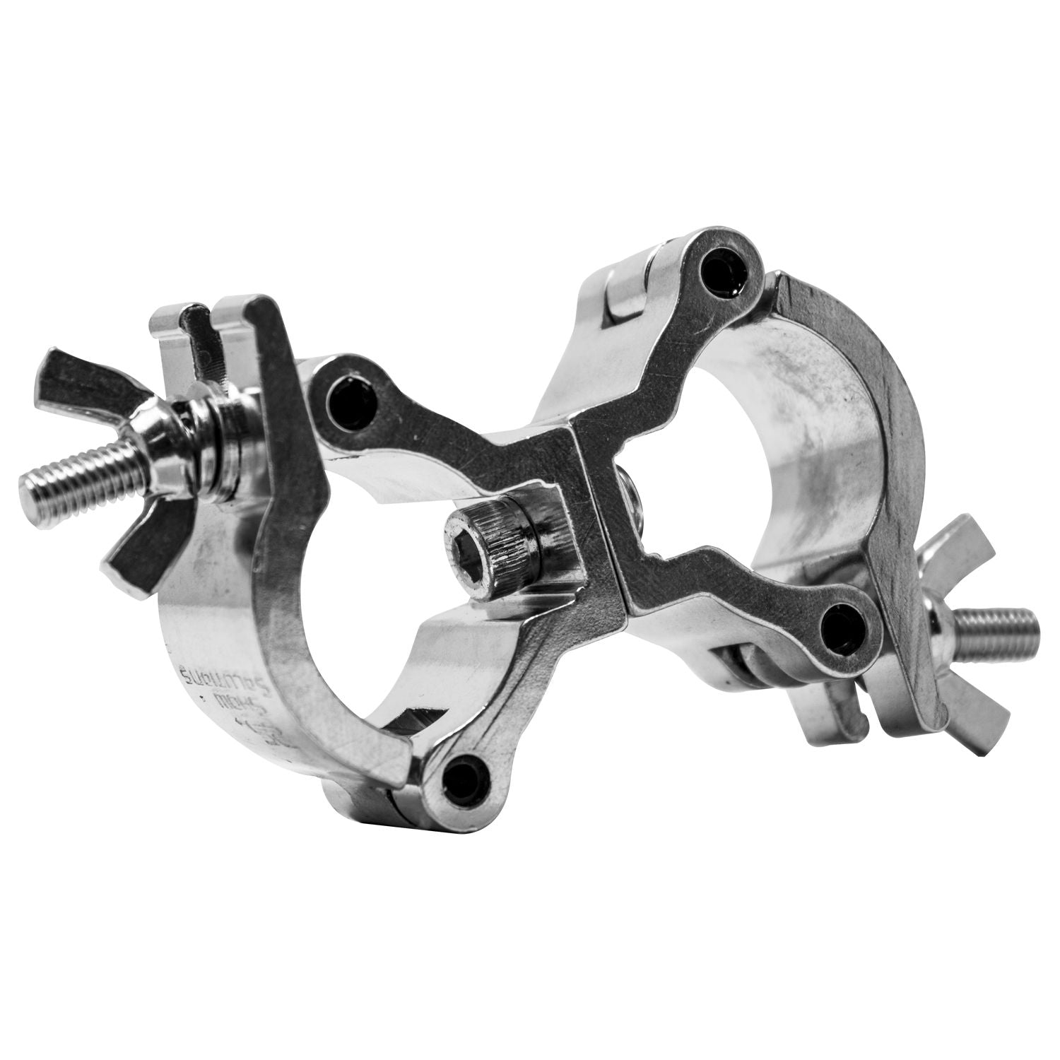 Odyssey LACSD25XS - 3/4" Swivel Dual Coupler, Fits 0.75-1" OD Tube, 132 lb Load, Polished Natural