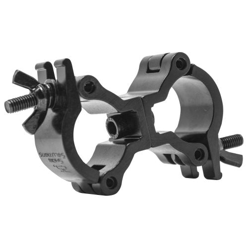 Odyssey LACSD25XSB - 3/4" Swivel Dual Coupler, Fits 0.75-1" OD Tube, 132 lb Load, Black.