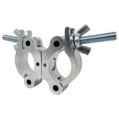 Odyssey LACSDP30 - Pro Swivel Dual Coupler, Fits 2" Tube, 660 lb Load, Polished Natural