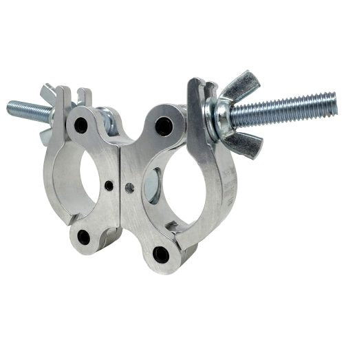 Odyssey LACSDP30 - Pro Swivel Dual Coupler, Fits 2" Tube, 660 lb Load, Polished Natural
