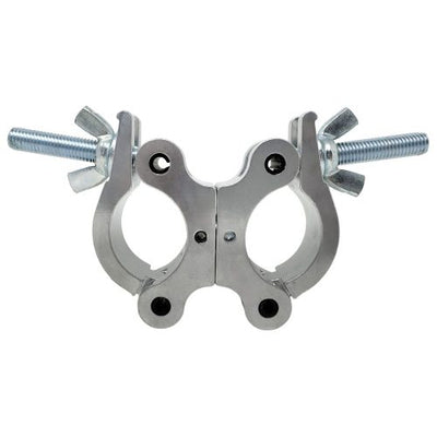 Odyssey LACSDP30 - Pro Swivel Dual Coupler, Fits 2" Tube, 660 lb Load, Polished Natural
