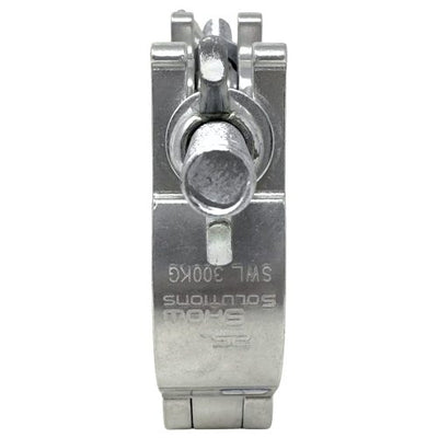 Odyssey LACSDP30 - Pro Swivel Dual Coupler, Fits 2" Tube, 660 lb Load, Polished Natural
