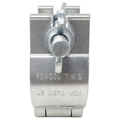 Odyssey LACSDP50 - Pro Swivel Dual Coupler, Fits 2" Tube, 1100 lb Load, Polished Natural