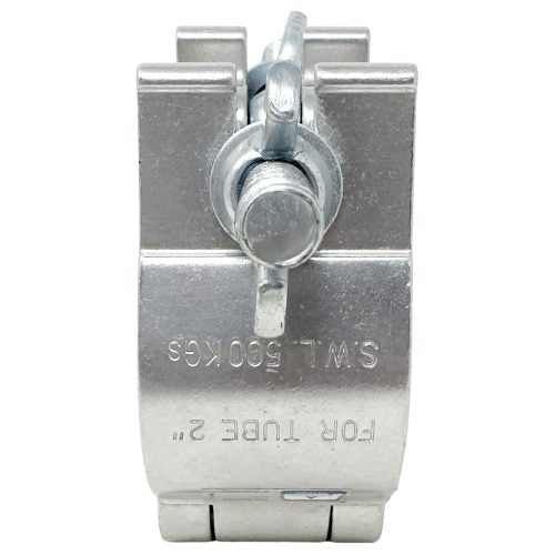 Odyssey LACSDP50 - Pro Swivel Dual Coupler, Fits 2" Tube, 1100 lb Load, Polished Natural