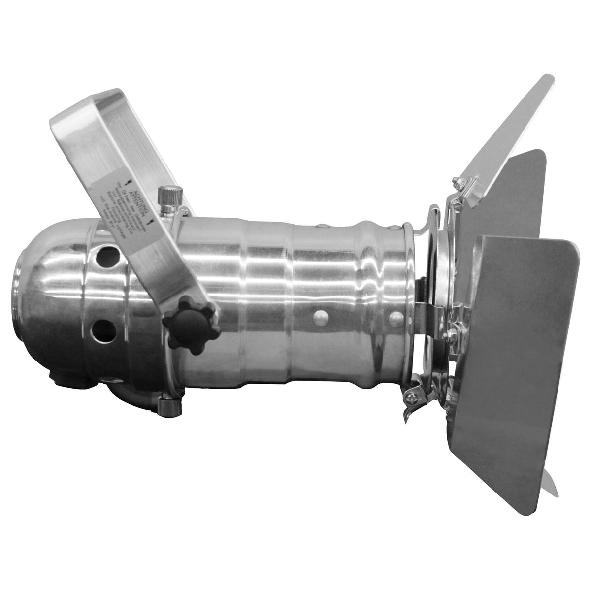 Odyssey LSPAR20BDP - Polish Aluminum Barn Door for Par 20 Odyssey Light Fixtures.
