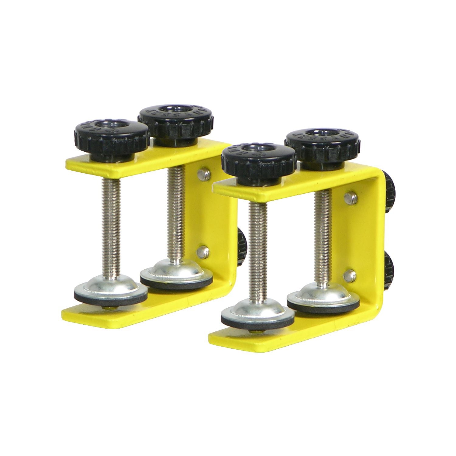 Odyssey LSTANDCLAMPSYEL - Designer DJ Series Yellow L-Stand with Table/case Clamps