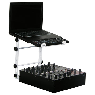 Odyssey LSTANDM - BLACK L STAND MOBILE FOLDING LAPTOP/GEAR STAND WITH TABLE/CASE CLAMPS.