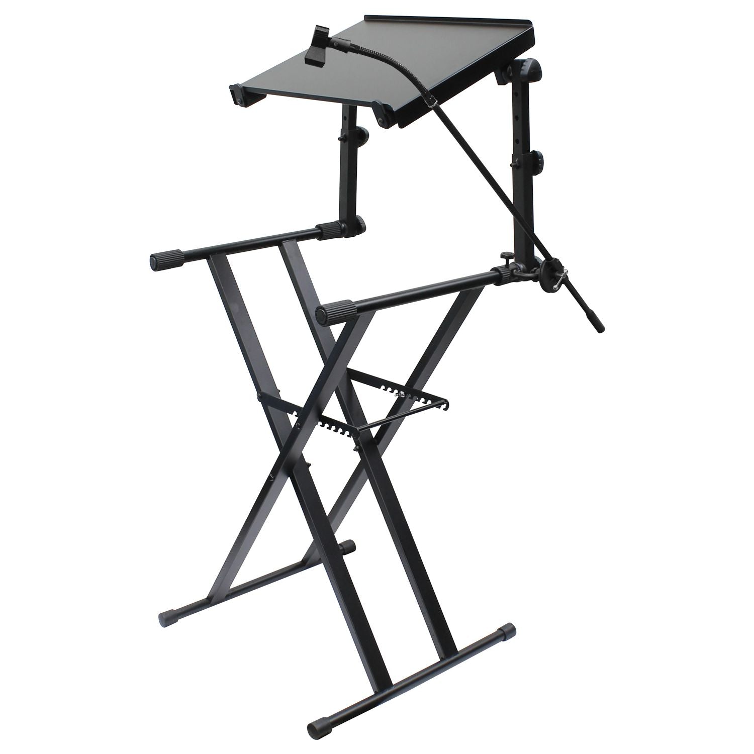 Odyssey LTBXS2CPMICB - Black Mic Boom Arm for Dual Tier X-Stands