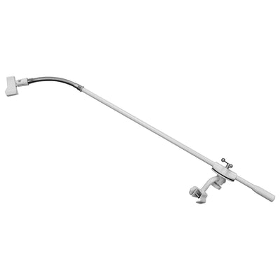 Odyssey LTBXS2CPMICBWHT - White Mic Boom Arm for Dual Tier X-Stands