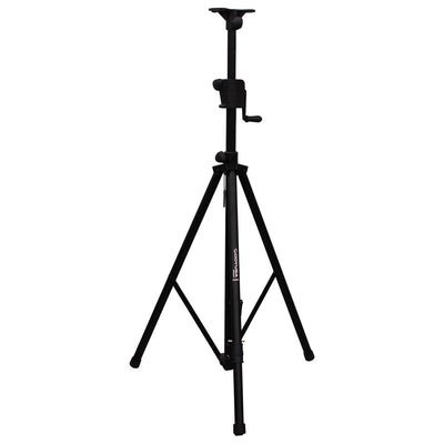 Odyssey LTS1APRO - 8.5' Black Single Adjustable Leg Tripod Stand with Height Adjustable Crank