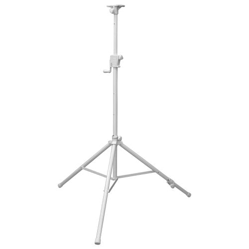 Odyssey LTS1APROWHT - 8.5' White Single Adjustable Leg Tripod Stand with Height Adjustable Crank