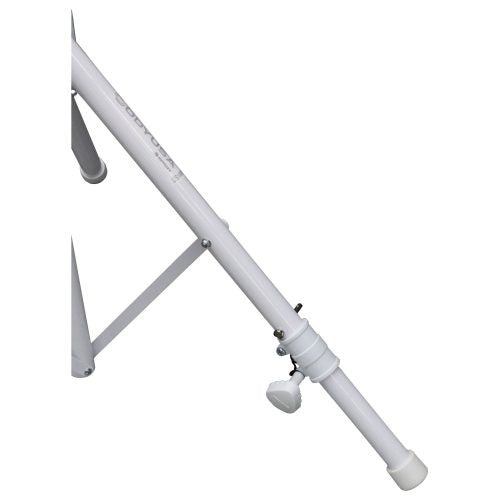 Odyssey LTS1APROWHT - 8.5' White Single Adjustable Leg Tripod Stand with Height Adjustable Crank
