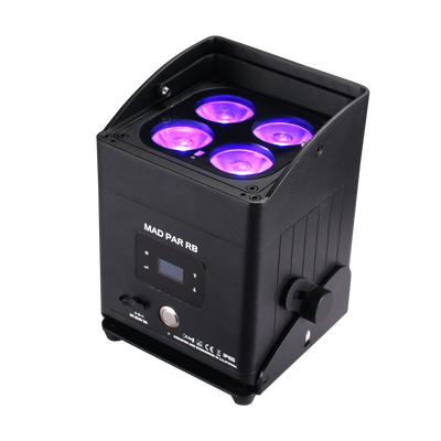 JMAZ MAD PAR RB - 80W RGBAL+C LED Swappable Battery Powered Outdoor Uplight