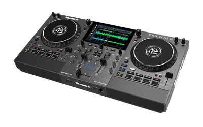 Numark Mixstream Pro GO - Battery-Powered Standalone Streaming DJ Controller with Amazon Music