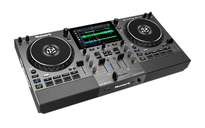 Numark Mixstream Pro GO - Battery-Powered Standalone Streaming DJ Controller with Amazon Music