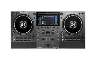 Numark Mixstream Pro GO - Battery-Powered Standalone Streaming DJ Controller with Amazon Music