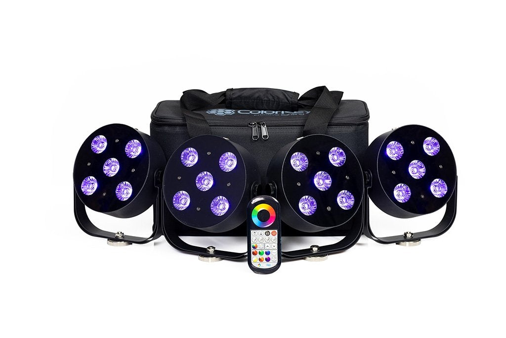 Colorkey MobilePar HEX 5 - 4-Pack MobilePar HEX 5 with Carrying Case