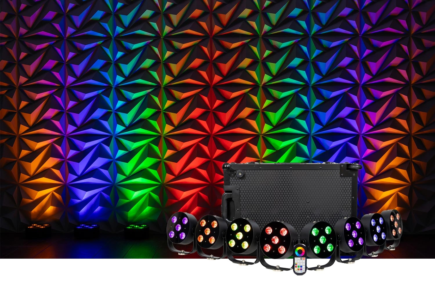 Colorkey MobilePar HEX 5 - 8-Pack MobilePar HEX 5 With Charging Road Case