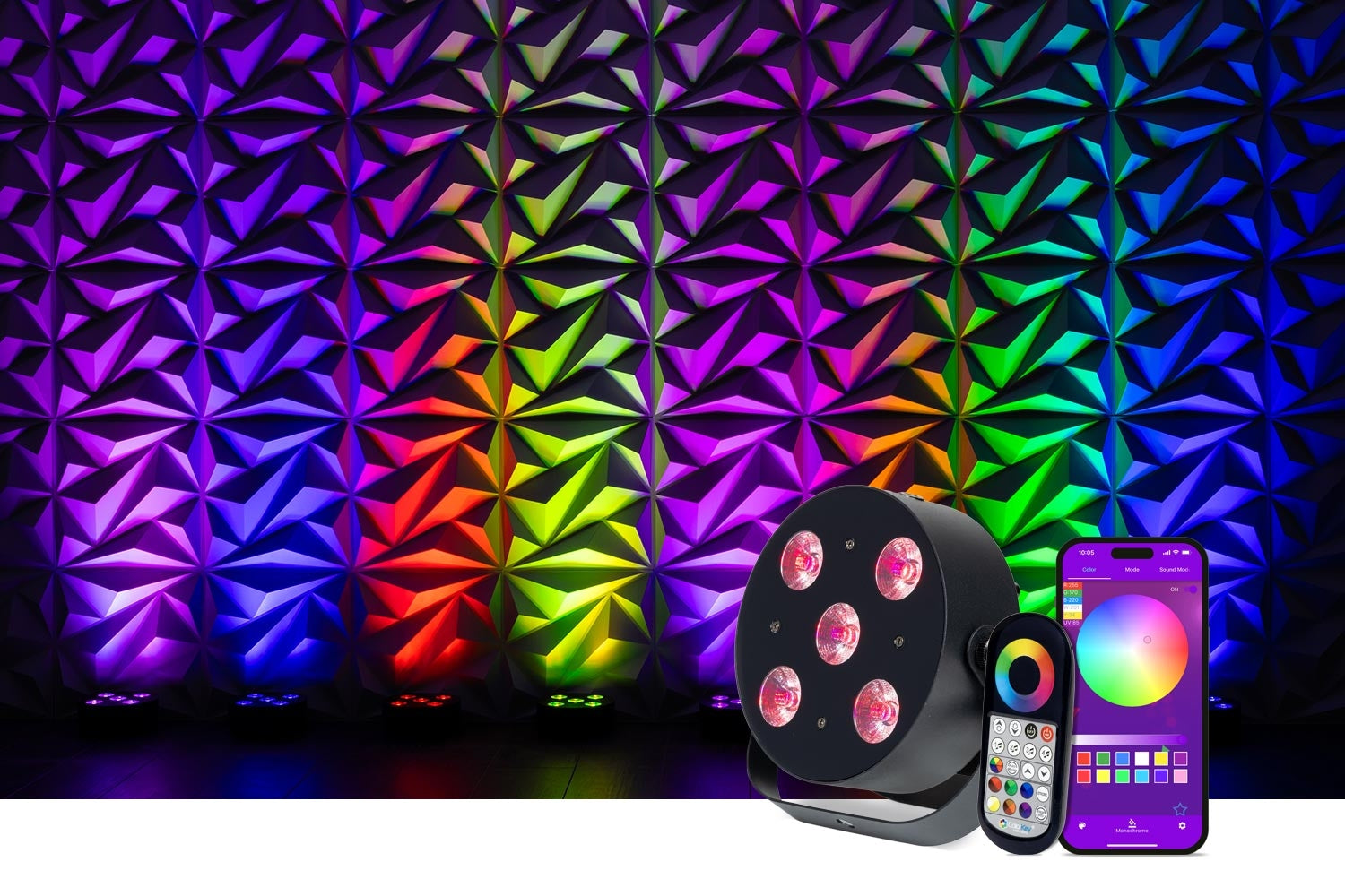 Colorkey MobilePar HEX 5 - Battery-powered LED Par Light