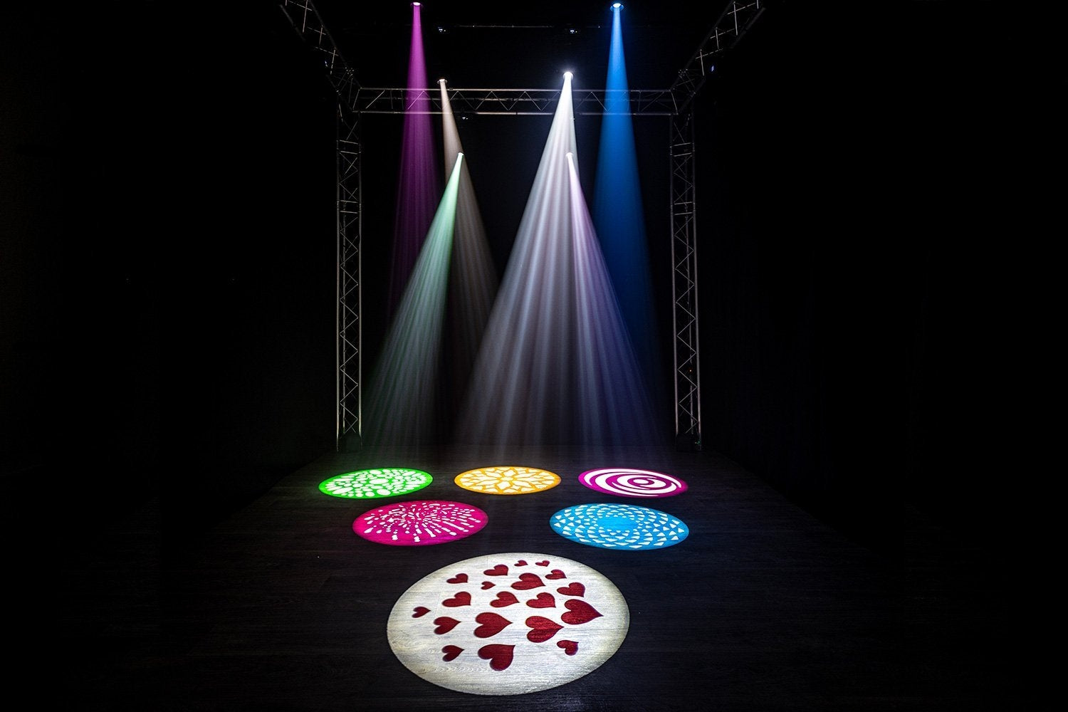 Colorkey Mover Spot 150 - 2x Moving Head Bar with Pixel Control and RGB Strip Effects with Case Trolley