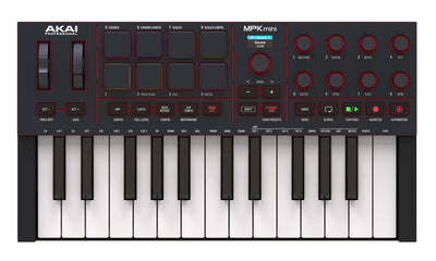 Akai MPK Mini IV - Compact Keyboard and PAD/MIDI Controller (Black)