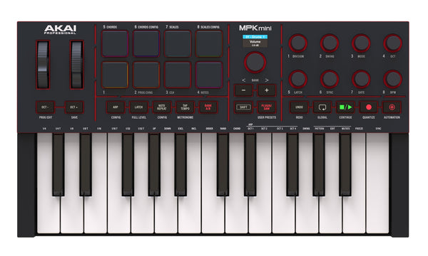 Akai MPK Mini IV 25-Key Compact MIDI Keyboard Controller Black
