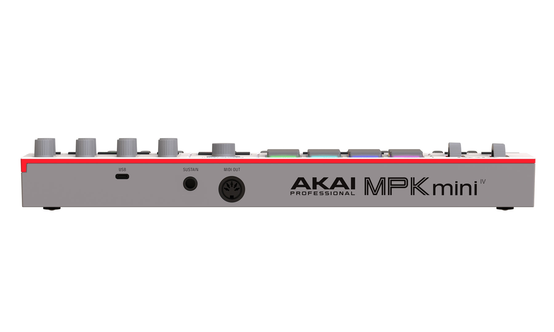 Akai MPK Mini IV - Compact Keyboard and PAD/MIDI Controller (White)