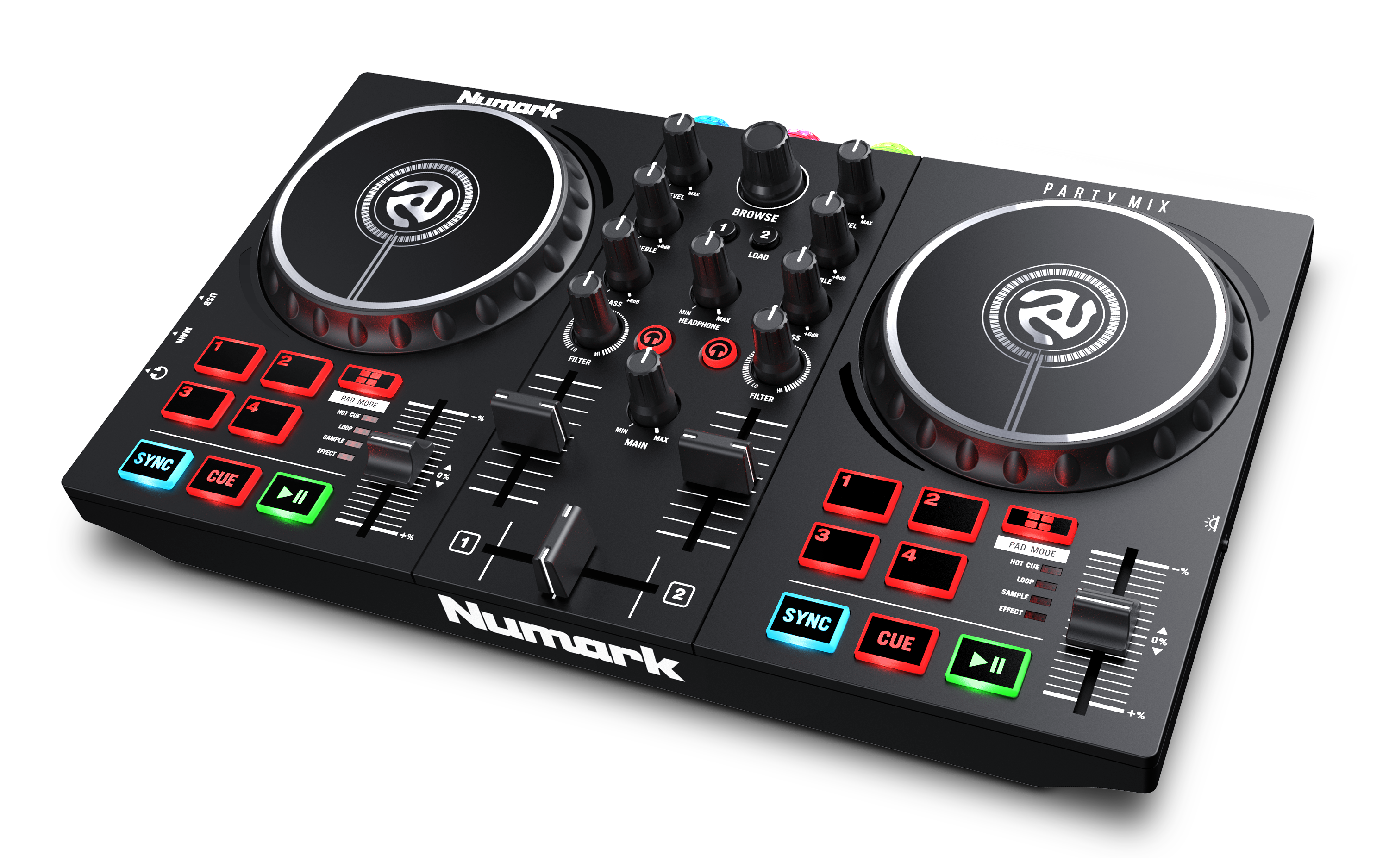 Numark Party Mix II - DJ Controller with Built-In Light Show
