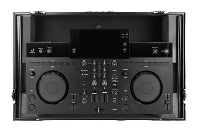 Odyssey FZGSXDJANW1BL AlphaTheta XDJ-AN Black Label 1U Flight Case with Glide Style Laptop Platform and Wheels image 6