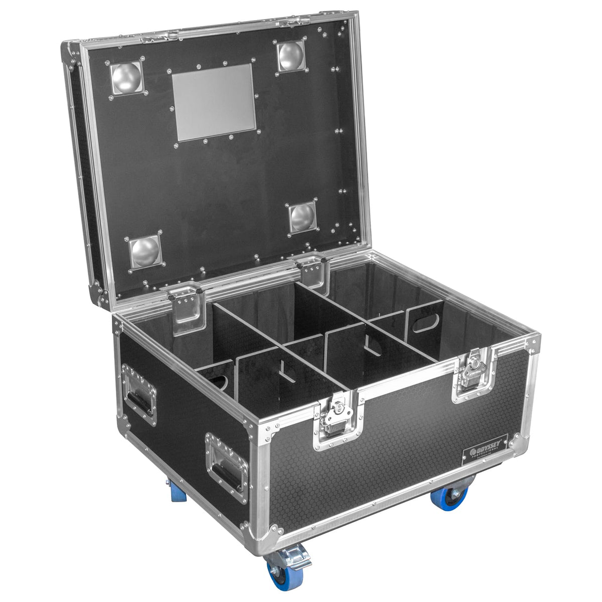 Odyssey OPT302422WP - Odyssey Professional 30" x 24" x 22" Black Hex Board Utility Tour Trunk Case with Caster Wheels.