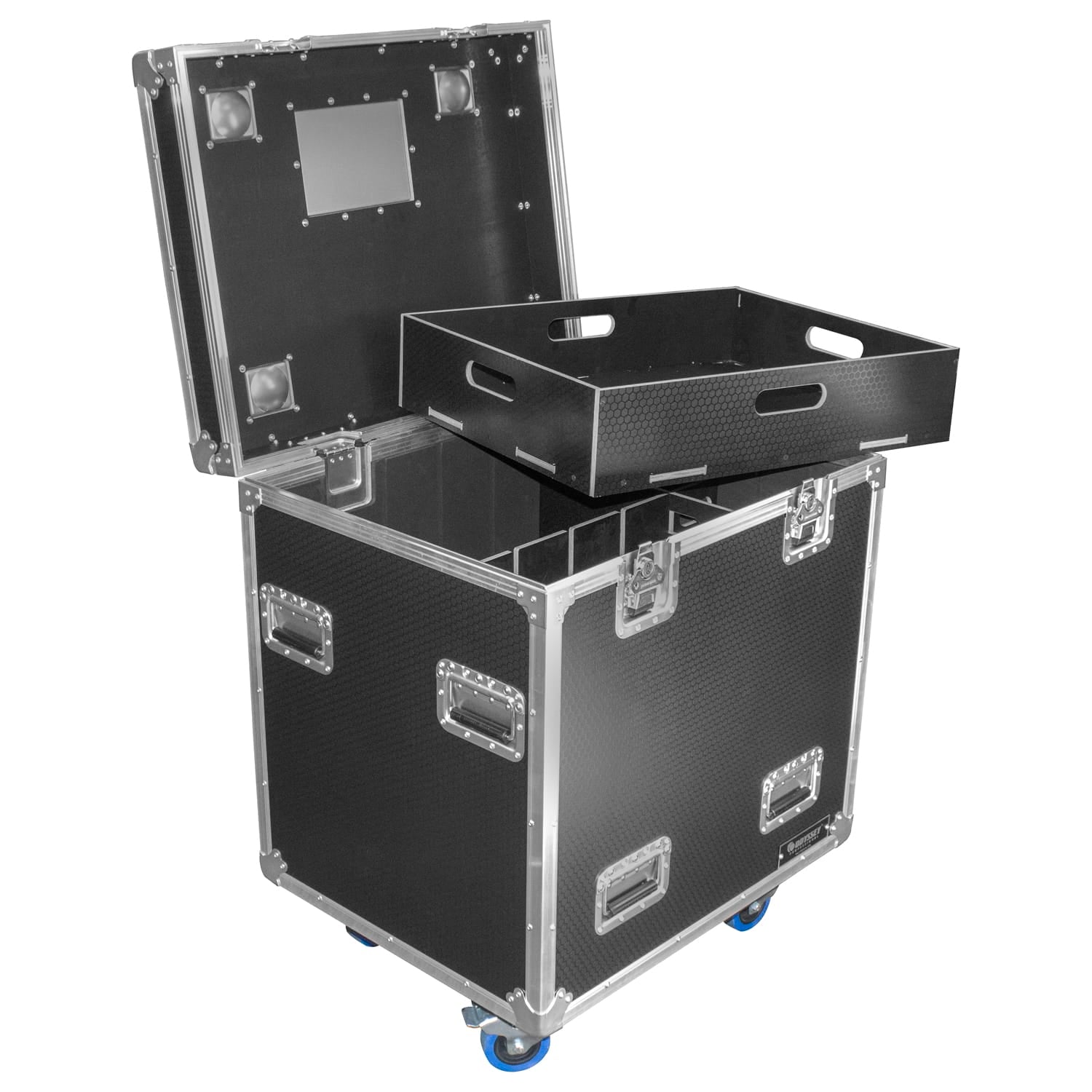 Odyssey OPT302436WPT1 - Odyssey Professional 30" x 24" x 36" Black Hex Board Utility Tour Trunk Case with Caster Wheels.