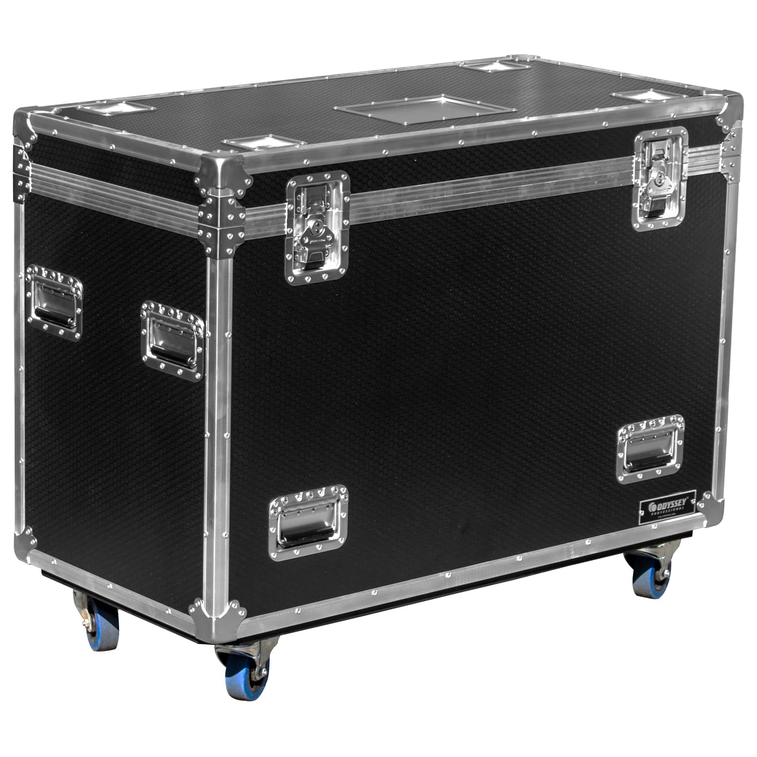Odyssey OPT452230WPT2 - Odyssey Professional 45" x 22" x 30" Black Hex Board Utility Tour Trunk Case with Caster Wheels.