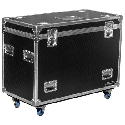 Odyssey OPT452230WPT2 - Odyssey Professional 45" x 22" x 30" Black Hex Board Utility Tour Trunk Case with Caster Wheels.