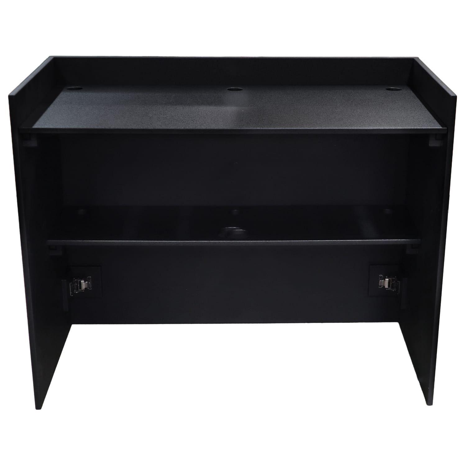 Odyssey PDJBOOTH483824BLACK - Odyssey Wood Werks Facade-Style Folding DJ Booth - Black.
