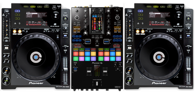 Pioneer DJ DJM-S11 + 2x Pioneer DJ CDJ-900 Nexus Bundle
