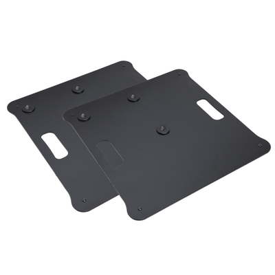 ProX POLARIS Portable Speaker and Lighting Pair Stand Kit with Base Plate, Adjustable Pole, and Carry Bags - Black Finish