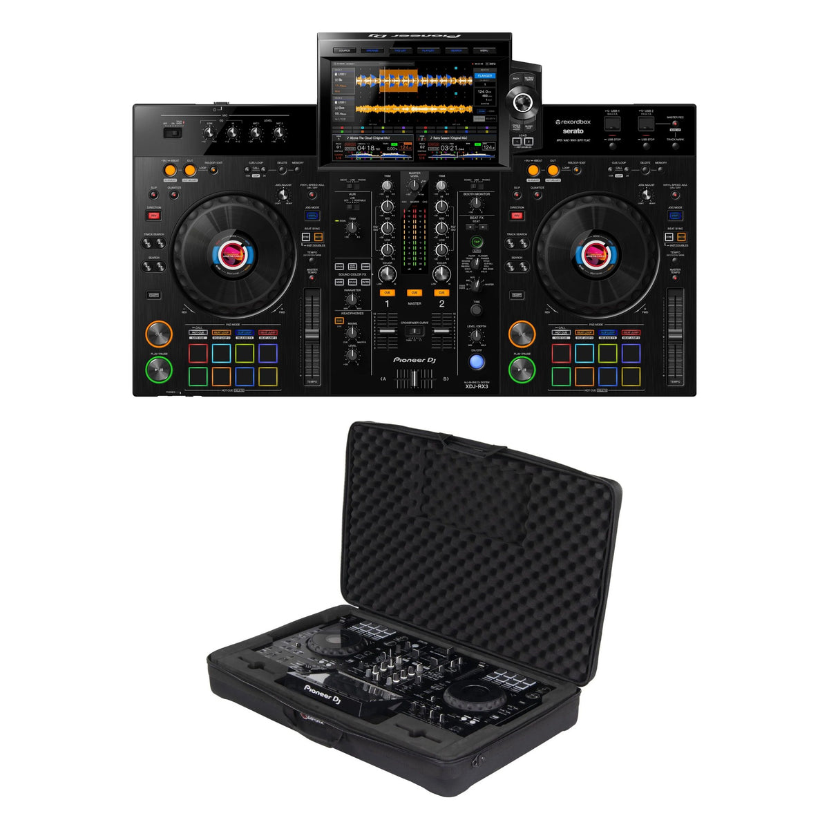 Pioneer DJ XDJ-RX3 + Odyssey BMXDJRX3 Soft Case Bundle