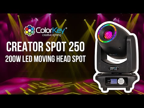 Colorkey Creator Spot 250 - 200W LED Moving Head Spot