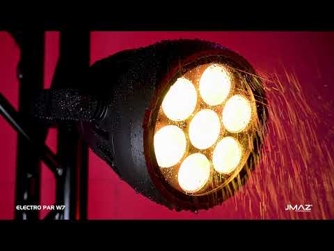 JMAZ PROFESSIONAL ELECTRO PAR W7 - Electro W7 RGB+L IME LED Battery Powered Outdoor Par