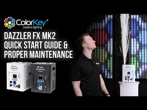 Colorkey Dazzler FX MKII Cold Spark Machine (White) - 600W Wireless Spark Fountain