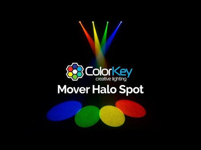 Colorkey Mover Halo Spot - LED Moving Head Spot with RGB Halo