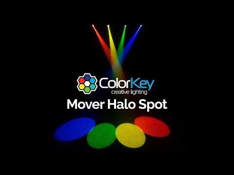 Colorkey Mover Halo Spot - LED Moving Head Spot with RGB Halo