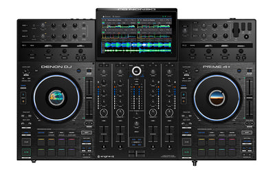 Denon DJ Prime 4+ + Odyssey FZGSPRIME4W2BL Case Bundle