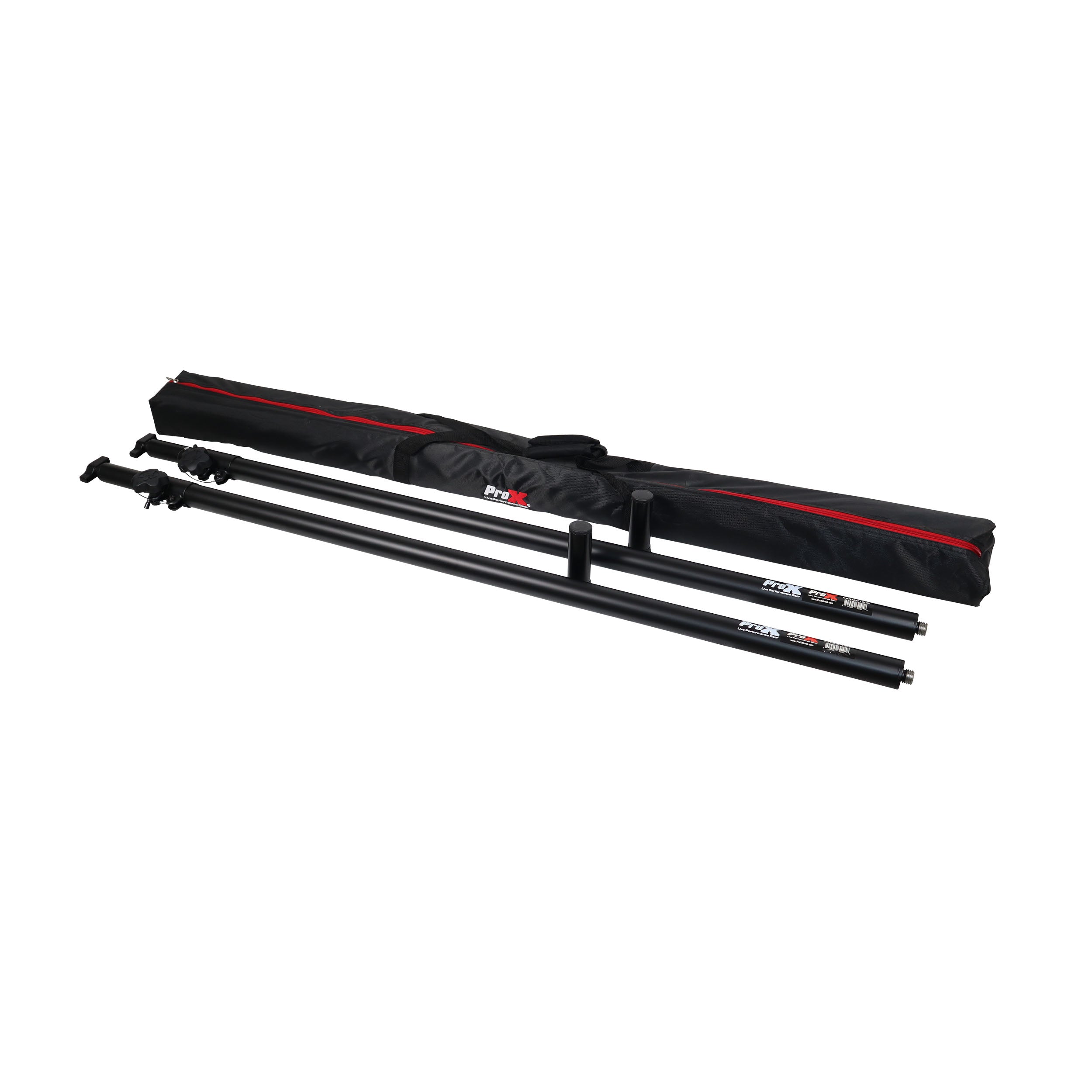 ProX Set of 2 Atlas Telescoping Poles Black 56"–96" Adjustable Height